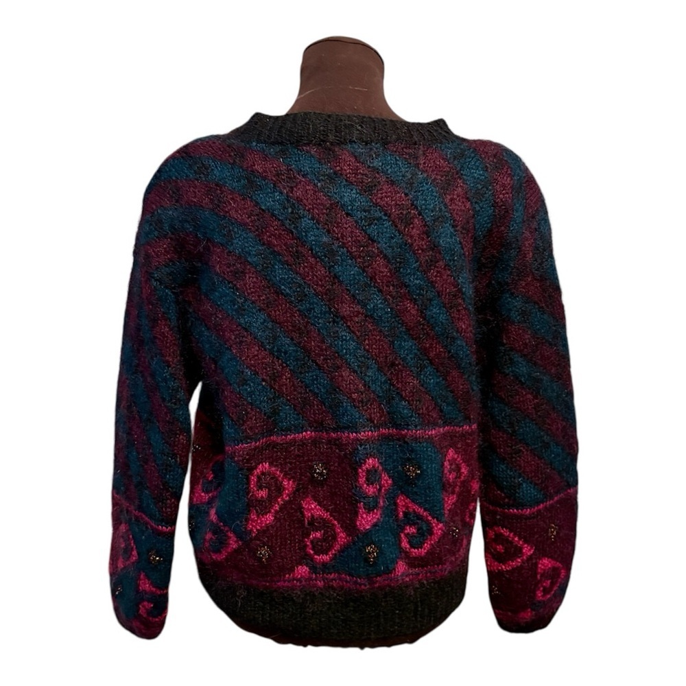 Segrets by Sigrid Olson Vintage Mohair Wool Sweater Cardigan Womens size Medium - Picture 2 of 9
